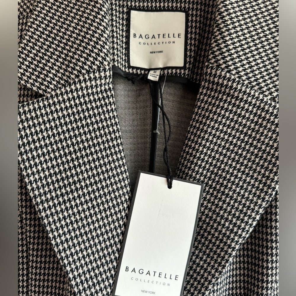 Bagatelle Black and White Houndstooth Vest - Picture 4 of 14